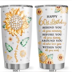 NWT 🌻 60th Birthday Tumbler!